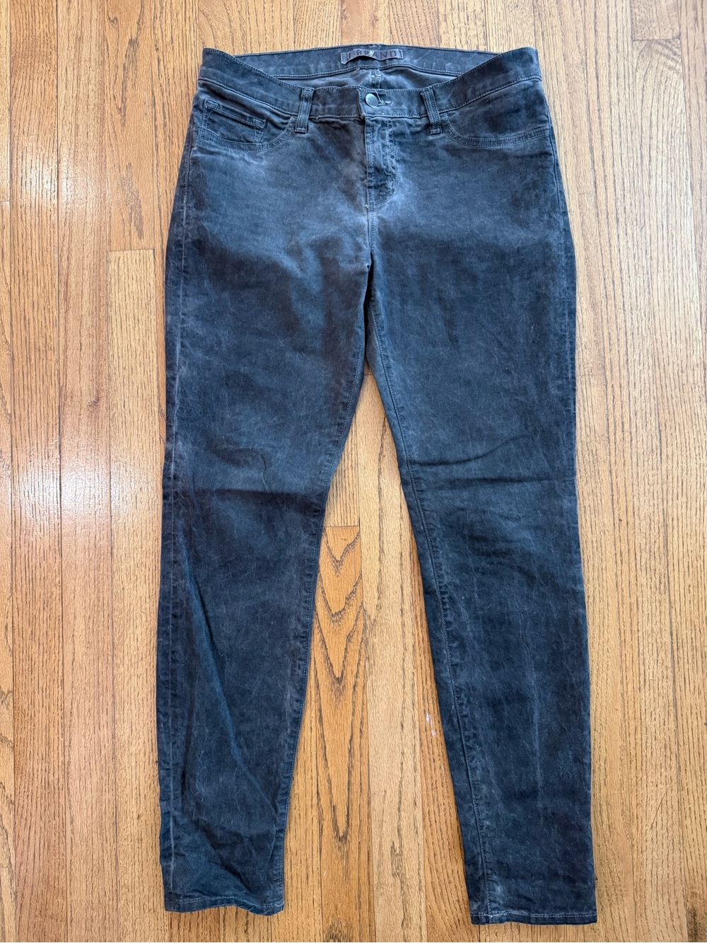 J Brand The Skinny Jeans Womens 30 Antique Black Gray Skinny Made in USA
